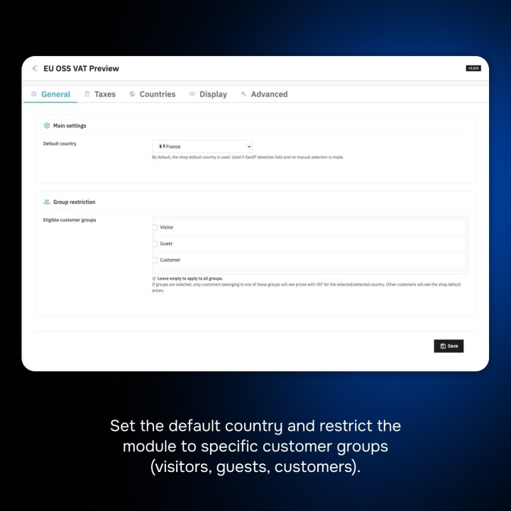 OSS IVA UE – Prezzi IVA inclusa (GeoIP MaxMind)