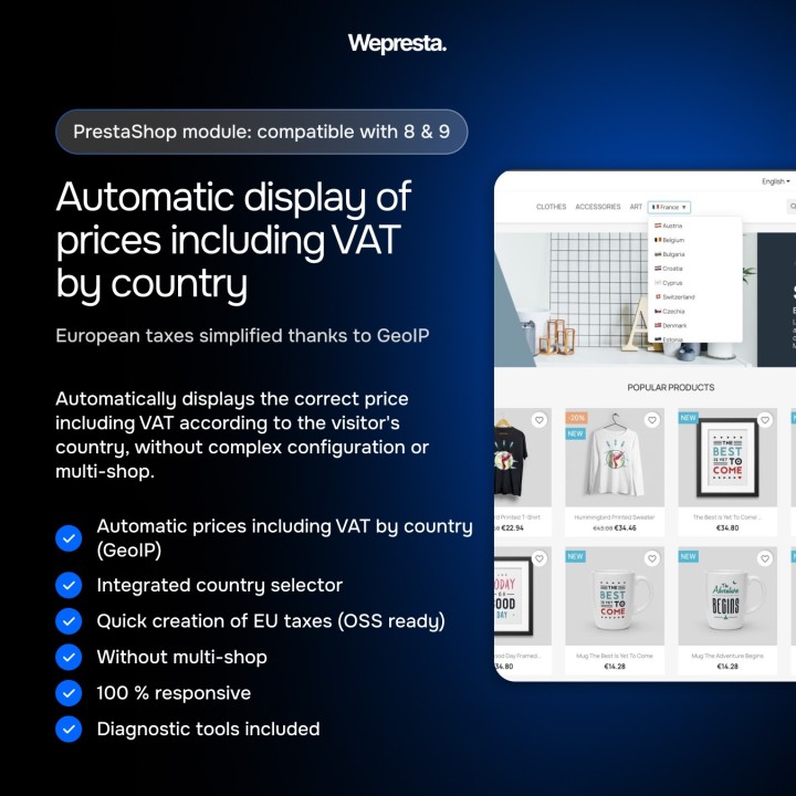 OSS TVA UE – Prix TTC GeoIP (MaxMind)