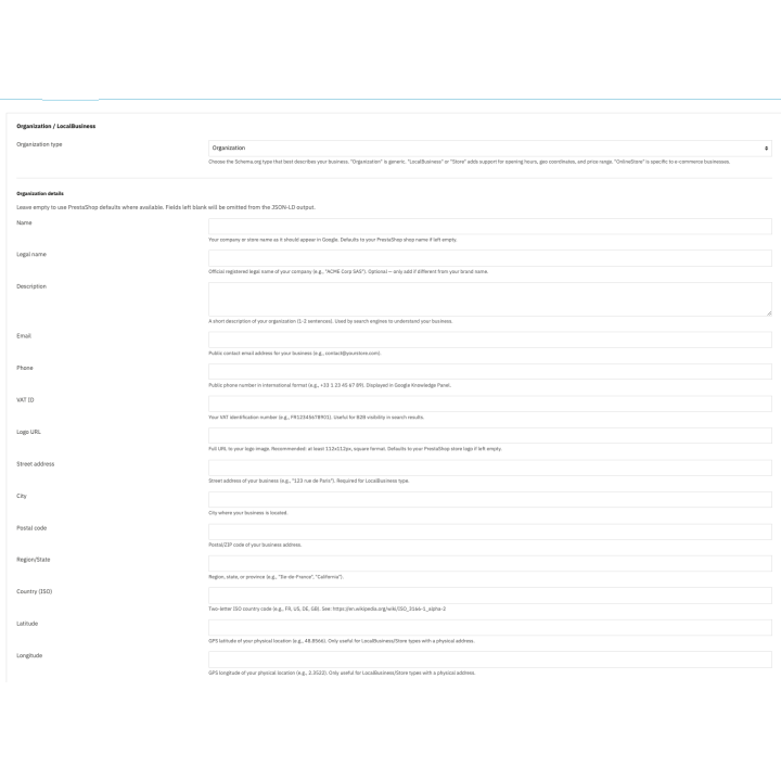 JSON-LD completo para rich snippets