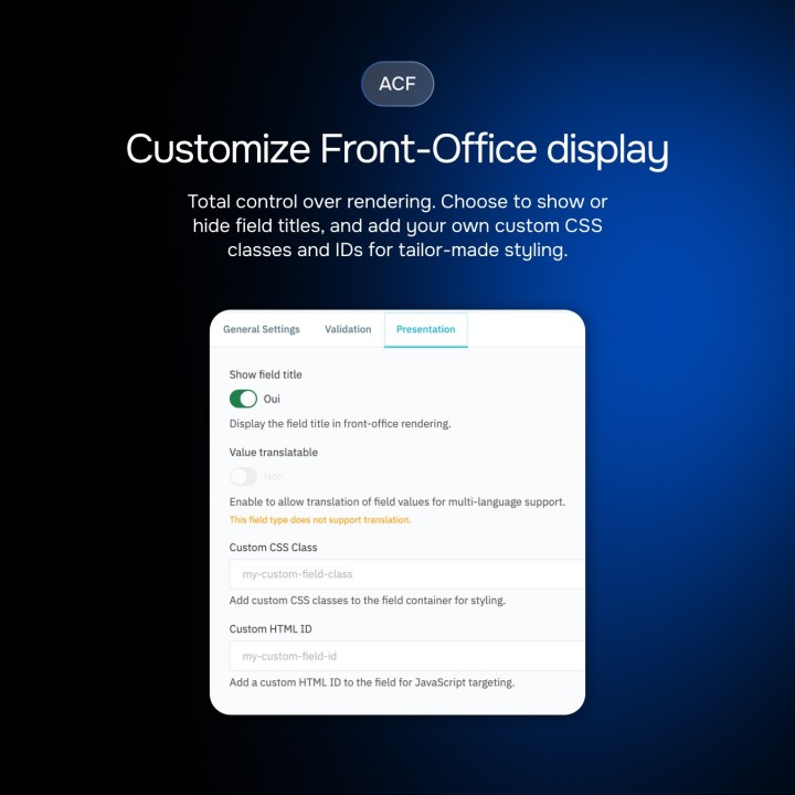 Advanced Custom Field et Custom Post Types (2-en-1)