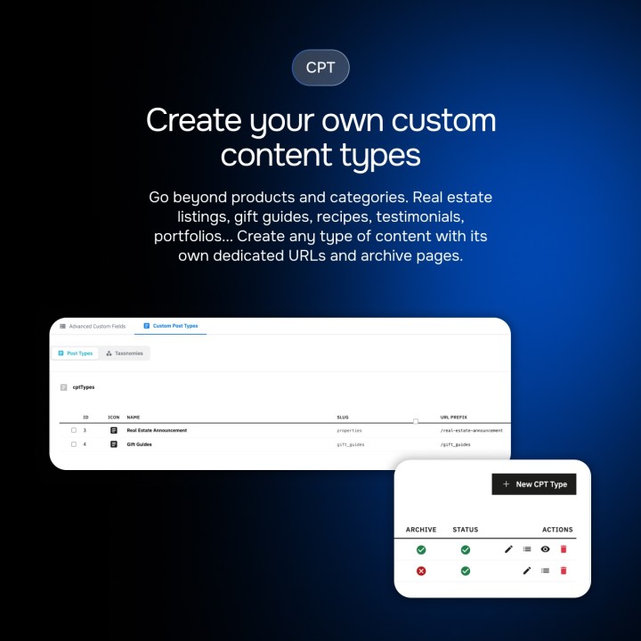 Advanced Custom Field y Custom Post Types (2 en 1)