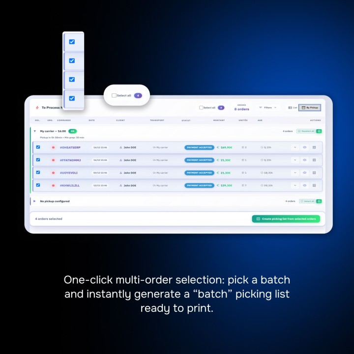Picking List Pro: dashboard logistica + PDF