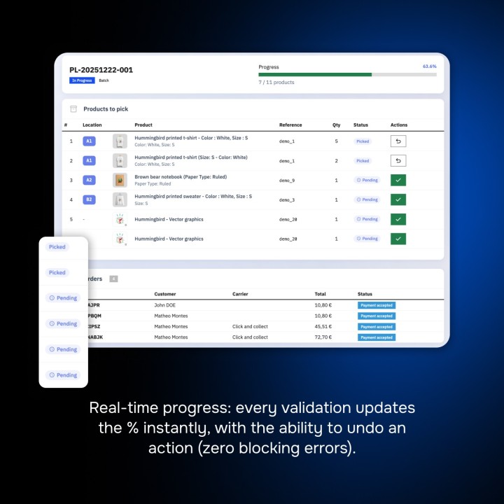Picking List Pro: dashboard logistica + PDF