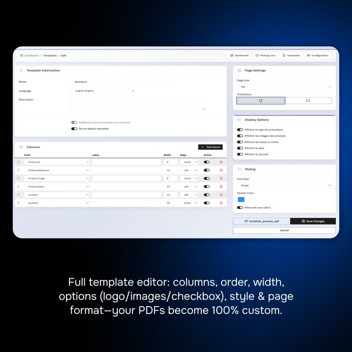 Picking List Pro: dashboard logistica + PDF