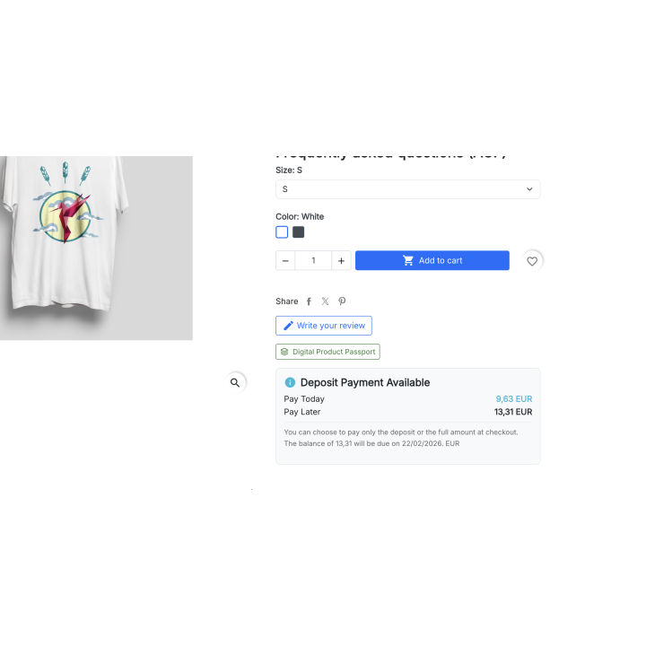 Depósito Stripe y pagos parciales