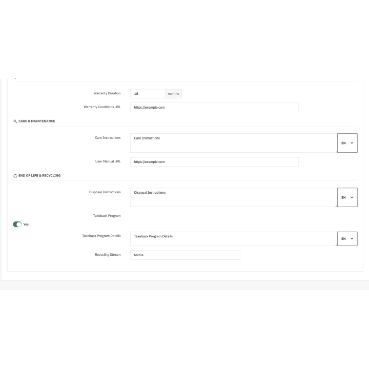 Passeport digital du produit (DPP) : QR code