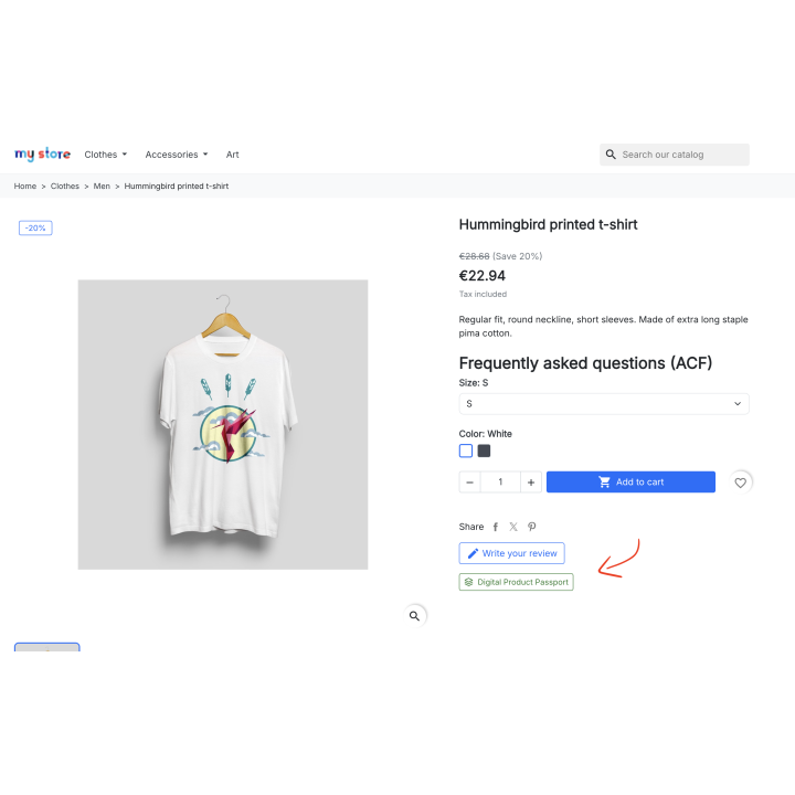 Pasaporte Digital del Producto (DPP): QR