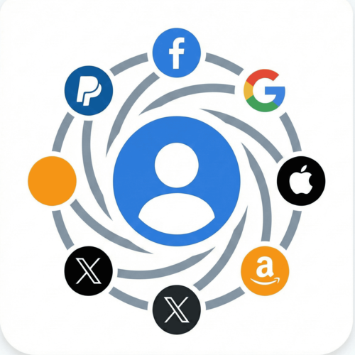 Social Login : Facebook, Google, Apple, PayPal, Amazon, X, TikTok, Microsoft — Connexion en 1 clic